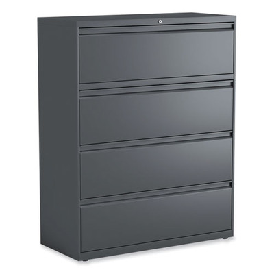 Lateral File, 4 Legal/letter/a4/a5-size File Drawers, Charcoal, 42" X 18" X 52.5"
