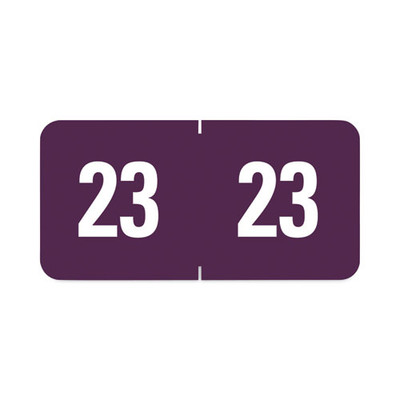 Yearly End Tab File Folder Labels, 23, 0.5 X 1, Purple, 25/sheet, 10 Sheets/pack Yearly End Tab File Folder Labels, 23, 0.5 X 1, Purple, 25/sheet, 10 Sheets/pack