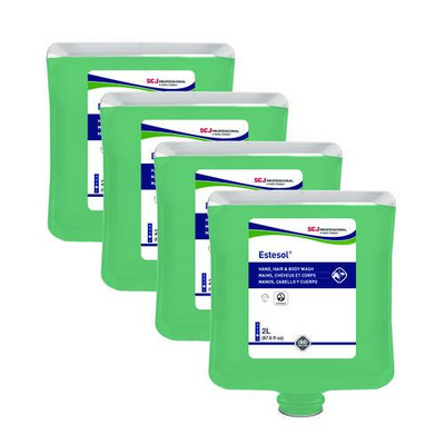 Estesol Hand, Hair And Body Cleaner, Rainforest Scent, 2 L Cartridge Refill, 4/carton