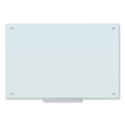 Glass Dry Erase Board, 35 X 23, White Surface