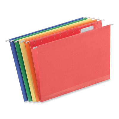 Deluxe Reinforced Recycled Hanging File Folders, Letter Size, 1/5-cut Tabs, Assorted, 25/box Deluxe Reinforced Recycled Hanging File Folders, Letter Size, 1/5-cut Tabs, Assorted, 25/box