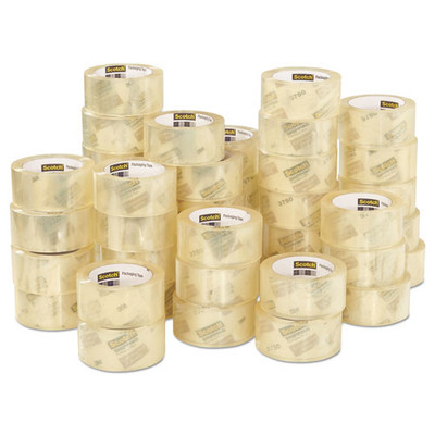 3750 Commercial Grade Packaging Tape With Dispenser, 3" Core, 1.88" X 54.6 Yds, Clear, 48/pack 3750 Commercial Grade Packaging Tape With Dispenser, 3" Core, 1.88" X 54.6 Yds, Clear, 48/pack