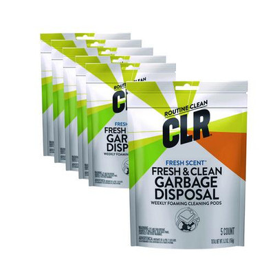 Fresh And Clean Garbage Disposal, Fresh Scent, 5 Pods/pack, 6 Packs