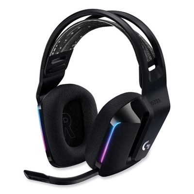 G733 Lightspeed Wireless Gaming Binaural Over The Head Headset, Black G733 Lightspeed Wireless Gaming Binaural Over The Head Headset, Black