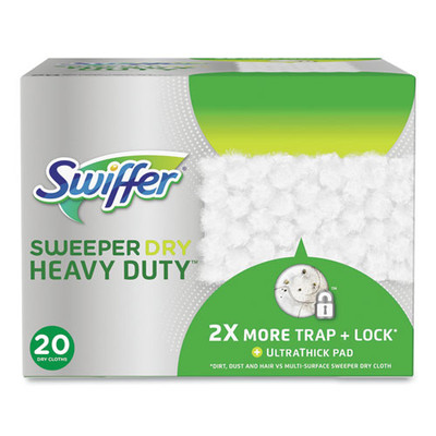 Heavy-duty Dry Refill Cloths, 10.3 X 7.8, White, 20/pack, 4 Packs/carton Heavy-duty Dry Refill Cloths, 10.3 X 7.8, White, 20/pack, 4 Packs/carton
