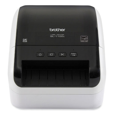 Ql-1100c Wide Format Professional Label Printer, 69 Labels/min Print Speed, 5.9 X 8.7 X 6.7