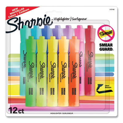 Tank Style Highlighters, Assorted Ink Colors, Chisel Tip, Assorted Barrel Colors, 12/pack Tank Style Highlighters, Assorted Ink Colors, Chisel Tip, Assorted Barrel Colors, 12/pack