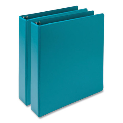 Earth's Choice Plant-based Economy Round Ring View Binders, 3 Rings, 1.5" Capacity, 11 X 8.5, Teal, 2/pack Earth's Choice Plant-based Economy Round Ring View Binders, 3 Rings, 1.5" Capacity, 11 X 8.5, Teal, 2/pack