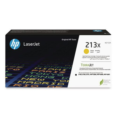 Hp 213x (w2132x) High-yield Yellow Original Laserjet Toner Cartridge