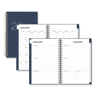 Ashlyn Weekly/monthly Planner, Floral Artwork, 8 X 5, Navy/multicolor Cover, 12-month (jan To Dec): 2024 Ashlyn Weekly/monthly Planner, Floral Artwork, 8 X 5, Navy/multicolor Cover, 12-month (jan To Dec): 2024
