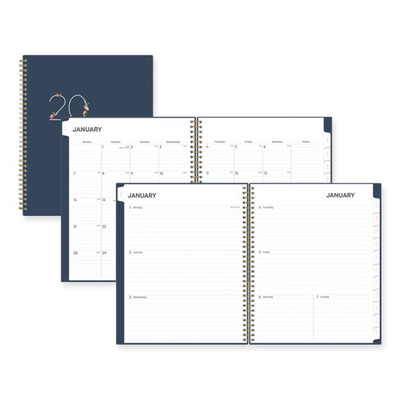Ashlyn Weekly/monthly Planner, Floral Artwork, 11 X 8.5, Navy/multicolor Cover, 12-month (jan To Dec): 2024 Ashlyn Weekly/monthly Planner, Floral Artwork, 11 X 8.5, Navy/multicolor Cover, 12-month (jan To Dec): 2024