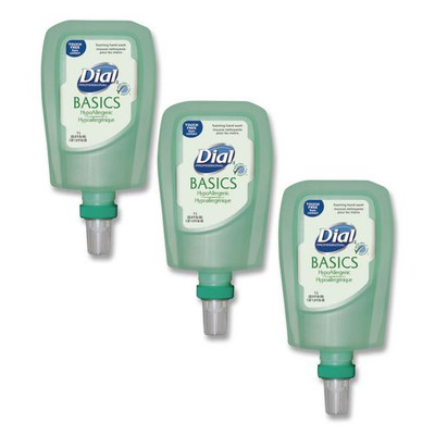 Basics Hypoallergenic Foaming Hand Wash Refill For Fit Touch Free Dispenser, Honeysuckle, 1 L, 3/carton