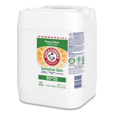 He Compatible Liquid Detergent, Fresh Scent, 5 Gal Bottle