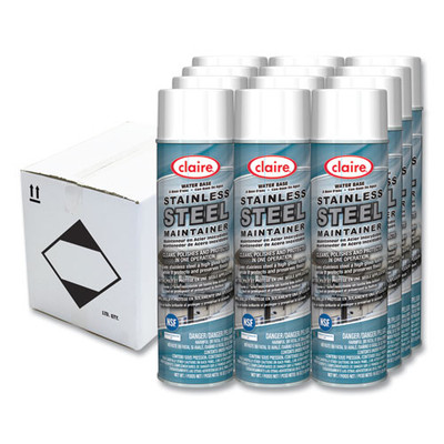 Stainless Steel Maintainer, Lemon Scent, 16 Oz Aerosol Spray, Dozen Stainless Steel Maintainer, Lemon Scent, 16 Oz Aerosol Spray, Dozen