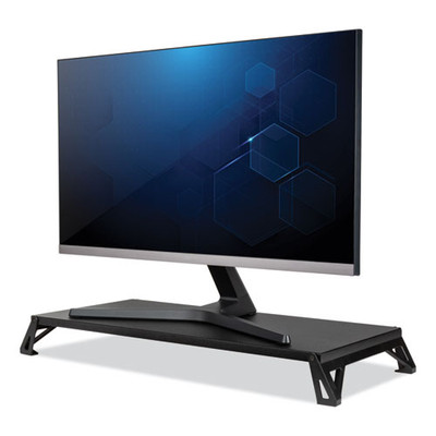 Lo Riser Monitor Stand, For 32" Monitors, 24" X 11" X 2" To 3", Black, Supports 30 Lb Lo Riser Monitor Stand, For 32" Monitors, 24" X 11" X 2" To 3", Black, Supports 30 Lb