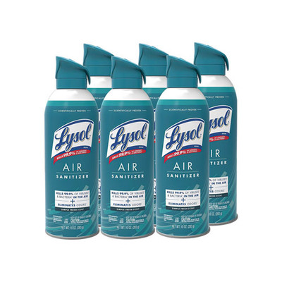 Air Sanitizer Spray, Simple Fresh, 10 Oz Aerosol Spray, 6/carton