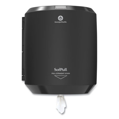 Sofpull Centerpull Hand Towel Dispenser, 9.63 X 8.88 X 10.94, Black Sofpull Centerpull Hand Towel Dispenser, 9.63 X 8.88 X 10.94, Black