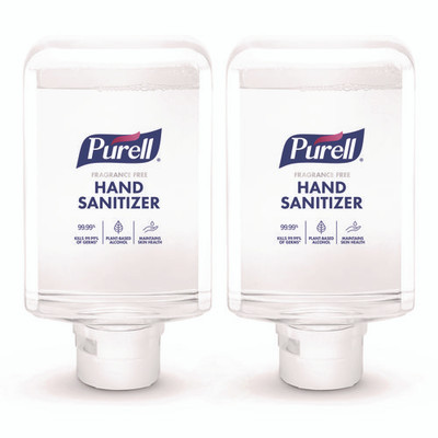 Advanced Hand Sanitizer Fragrance Free Foam, For Es10 Automatic Dispensers, 1,200 Ml Refill, Fragrance Free, 2/carton