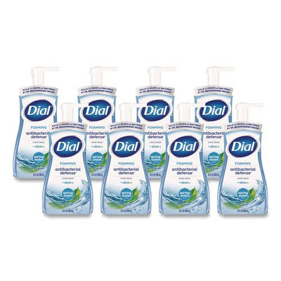 Antibacterial Foaming Hand Wash, Spring Water, 10 Oz Pump Bottle, 8/carton