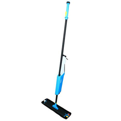 Mopster 2.0 Microfiber Bucketless Mop, 16.25 X 3.25 Blue Microfiber Head, 57" Black Aluminum Handle Mopster 2.0 Microfiber Bucketless Mop, 16.25 X 3.25 Blue Microfiber Head, 57" Black Aluminum Handle