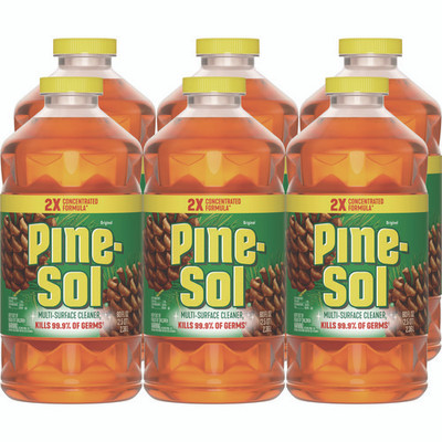 Multi-surface Cleaner Disinfectant Concentrated, Pine Scent, 80 Oz Bottle, 6/carton Multi-surface Cleaner Disinfectant Concentrated, Pine Scent, 80 Oz Bottle, 6/carton