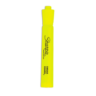 Tank Style Highlighters, Fluorescent Yellow Ink, Chisel Tip, Yellow Barrel, Dozen - VISSAN25025B Tank Style Highlighters, Fluorescent Yellow Ink, Chisel Tip, Yellow Barrel, Dozen - VISSAN25025B