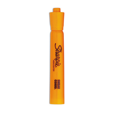 Tank Style Highlighters, Orange Ink, Chisel Tip, Orange Barrel, Dozen - VISSAN25006B