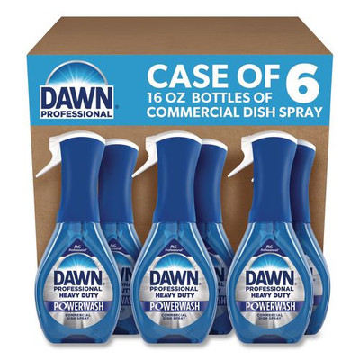Heavy Duty Powerwash Commercial Dish Spray, Starter Kit With 16 Oz Spray Bottle And 5 Refills/carton
