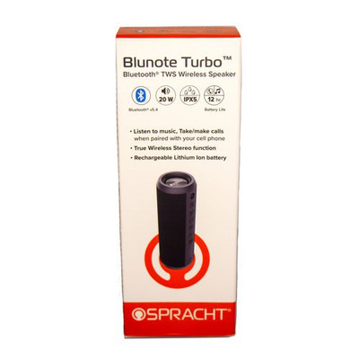 Blunote Turbo Wireless Speaker, Bluetooth, Black Blunote Turbo Wireless Speaker, Bluetooth, Black