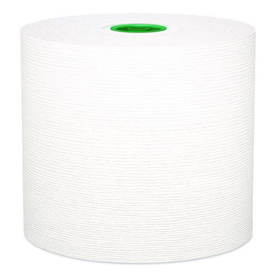 Hard Roll Paper Towels With Premium Absorbency Pockets With Colored Core, Green Core, 1-ply, 7.5" X 700 Ft, White, 6 Rolls/ct