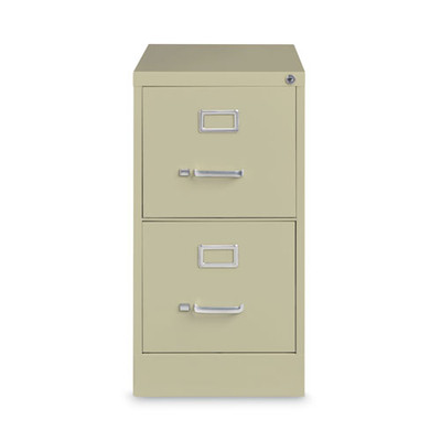 Two-drawer Economy Vertical File, Letter-size File Drawers, 15" X 26.5" X 28.37", Putty Two-drawer Economy Vertical File, Letter-size File Drawers, 15" X 26.5" X 28.37", Putty