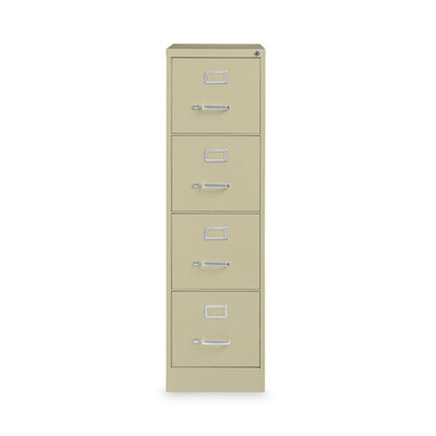 Four-drawer Economy Vertical File, Letter-size File Drawers, 15" X 22" X 52", Putty Four-drawer Economy Vertical File, Letter-size File Drawers, 15" X 22" X 52", Putty
