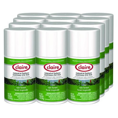 Metered Air Freshener, Rain Forest, 11 Oz Aerosol Spray, 12/carton
