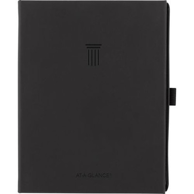 Foundation Undated Weekly/monthly Planner, 8.5" X 6.75", Black Cover, 12-month: Undated Foundation Undated Weekly/monthly Planner, 8.5" X 6.75", Black Cover, 12-month: Undated