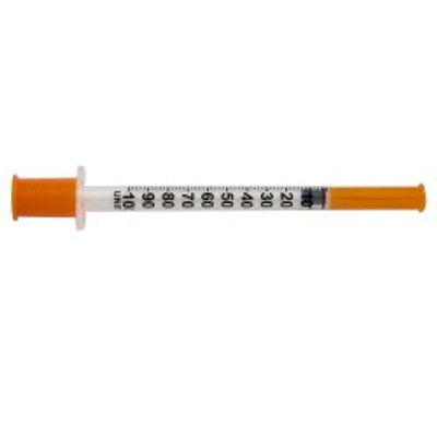 Standard Insulin Syringe with Needle McKesson 1 mL 1/2 Inch 27 Gauge NonSafety Ultra Thin Wall