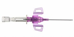 Closed IV Catheter Introcan Safety® 3 20 Gauge 1-1/4 Inch Polyurethane Winged Hub Blood Control Passive Safety