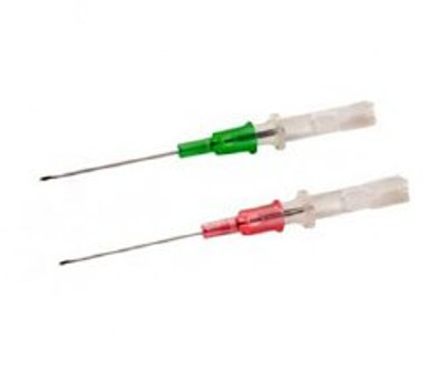 Peripheral IV Catheter Jelco® 20 Gauge 1 Inch FEP Polymer Straight Hub Non Blood Control Non-Safety