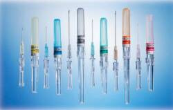 Peripheral IV Catheter Safelet 18 Gauge 1-1/4 Inch ETFE Straight Hub Non Blood Control Non-Safety