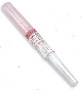 Peripheral IV Catheter Safelet 18 Gauge 2 Inch PTFE Straight Hub Non Blood Control Non-Safety