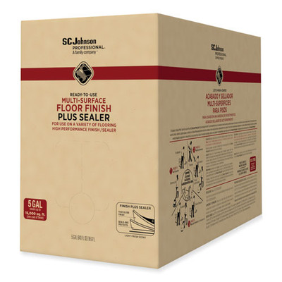 Ready-to-use Multi-surface Floor Finish Plus Sealer, Light Fresh Scent, 5 Gal Bag-in-box - VISSJN362834