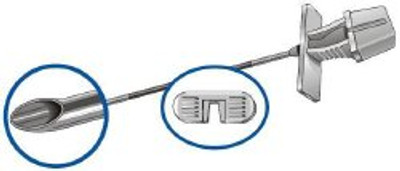 Epidural Needle Reganes 3-1/2 Inch 8 Degree Bevel Angle , Extra Long Type 16 Gauge Weiss Style