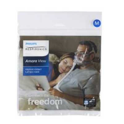 CPAP Mask Kit CPAP Mask Kit Amara View Full Face Style Medium Cushion Adult