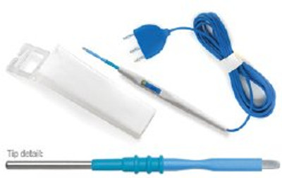Electrosurgical Pencil Kit Insulated 2-3/4 Inch Length X 10 Foot Cord Blade Tip