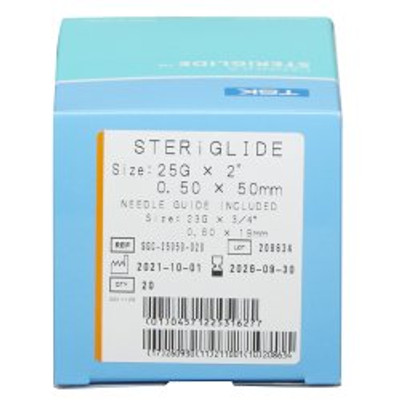 Aesthetic Microcannula SteriGlide 2 Inch Length 25 Gauge Regular Wall Without Safety Aesthetic Microcannula SteriGlide 2 Inch Length 25 Gauge Regular Wall Without Safety