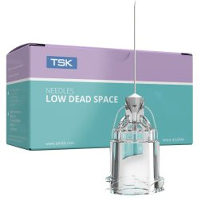 Low Dead Space Hypodermic Needle TSK SteriJect Low Dead Space 9 mm Length 33 Gauge Ultra Thin Wall Without Safety Low Dead Space Hypodermic Needle TSK SteriJect Low Dead Space 9 mm Length 33 Gauge Ultra Thin Wall Without Safety