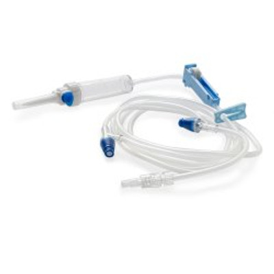 Primary IV Administration Set MedStream Gravity 2 Ports 20 Drops / mL Drip Rate Without Filter 80 Inch Tubing Solution Without Flow Regulator