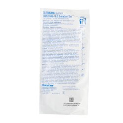 IV Pump Set Clearlink Gravity / Pump 3 Ports 10 Drops / mL Drip Rate Without Filter 109 Inch Tubing Solution IV Pump Set Clearlink Gravity / Pump 3 Ports 10 Drops / mL Drip Rate Without Filter 109 Inch Tubing Solution