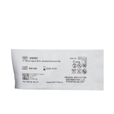 IV Extension Set McKesson Small Bore 14 Inch Tubing Without Filter Sterile