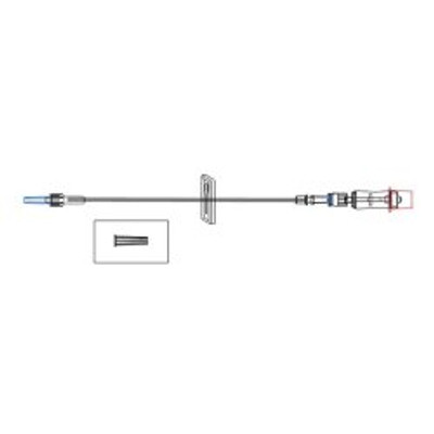 IV Extension Set McKesson Small Bore 62 Inch Tubing Without Filter Sterile IV Extension Set McKesson Small Bore 62 Inch Tubing Without Filter Sterile
