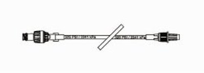 IV Extension Set Baxter Needle-Free Port Micro Bore 8-1/2 Inch Tubing Without Filter Sterile